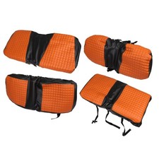 Front Rear Seat Covers Kit For Club Car Precedent - choose Red / Orange / Blue