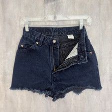 Vintage 90s Levi's Orange Tab 37912 Jean Shorts 24 High Waisted Slim Fit Denim