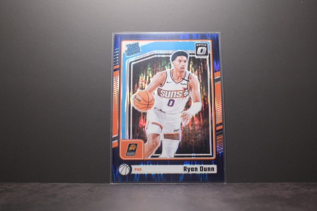 2024-25 Panini Donruss Optic Ryan Dunn Rated Rookie Purple Shock Prizm #279 Suns