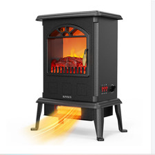 Zokop 1500W Electric Space Heater Fireplace Stove Heater - Black SEE DETAILS