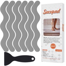 Secopad Anti Slip Shower Stickers, Adhesive Decals Safety Strips with Scraper...