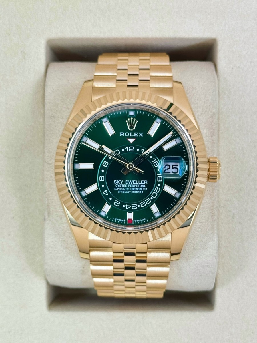 ROLEX グリーンボックス NEW Genuine 2025 Rolex Medium Box (Green on Green) ref