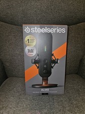 SteelSeries Alias USB Microphone 61601 25mm Condenser w/ Shock Mount   Open Box