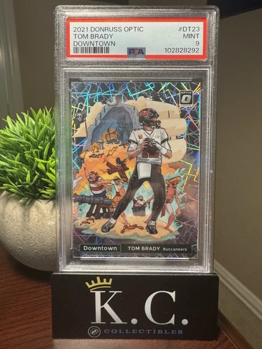 🔥 Tom Brady 2021 Panini Donruss Optic Downtown #DT23 PSA 9 Tampa Bay Bucs 🔥