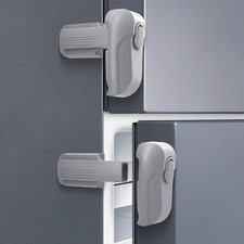 2 Pack Dual Mode Fridge Locks, Upgraded Child Proof Refrigerator Lock with St...
