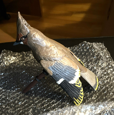 Vintage Bachmann Birds of the World Model BOHEMIAN WAXWING Built Painted