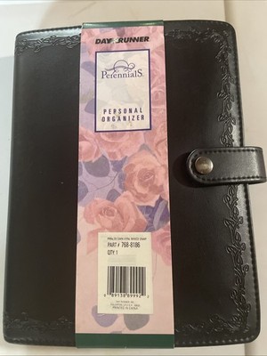 Day Runner Faux Leather Planner Binder Personal Organizer 9.25 x7 