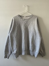 Vintage 50s 60s Pilgrim Crewneck Sweatshirt L/XL Grey Pullover USA Single V Rare