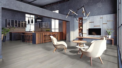 6,07m² FORBO FLOORING Klebe-Designboden Hell ash 150x15 cm Allura Dryback 055