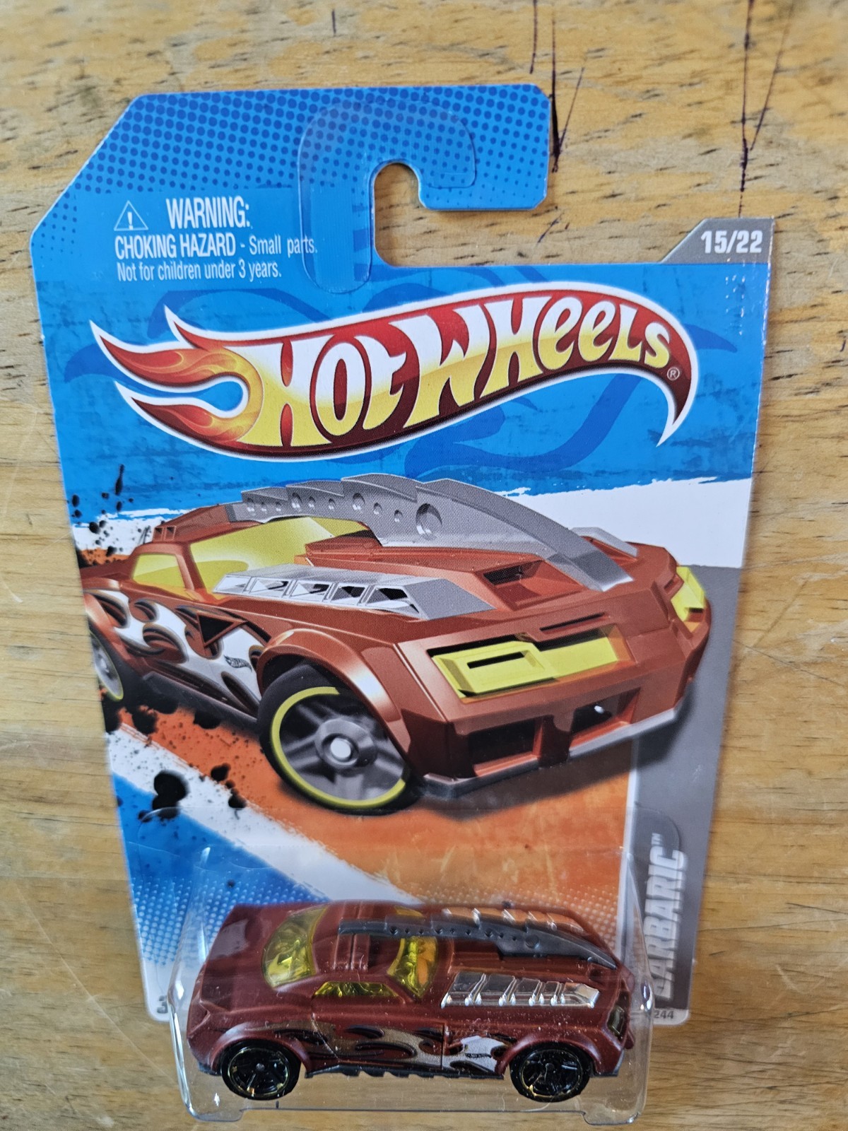 Hot Wheels Barbaric, Red; 2011 HW Video Game Heroes Series 15/22