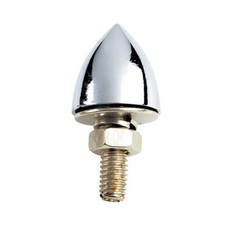 Chrome Bullet License Plate Bolts Set Of 4