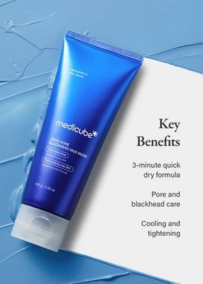 Medicube Zero Pore Blackhead Mud Mask AHA BHA PHA Tightening Korean Skin 100g