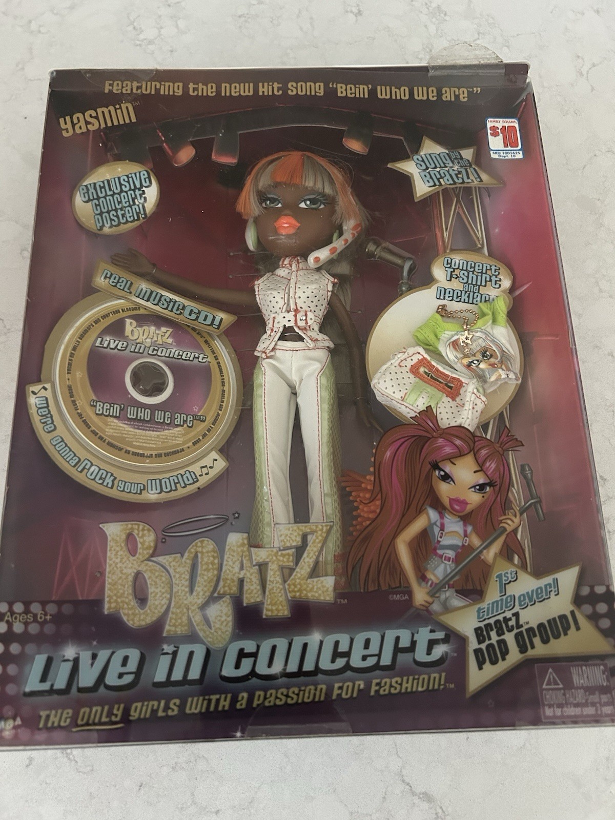 BRATZ Live in Concert Sasha Doll from Carter Bryant Personal Collection New in Box