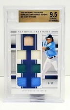 2020 National Treasures Game Gear Materials Sevens Evan White BGS 9.5 # GGMS-EW.