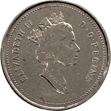 1992 10 Cents Canada Elizabeth II Coin Confederation (MO871-) VF KM 206 