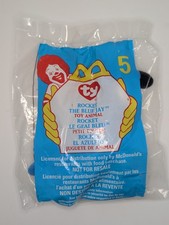 1999 Ty Teenie Beanie Baby 5 Rocket the Blue Jay McDonald  s Happy Meal Toy