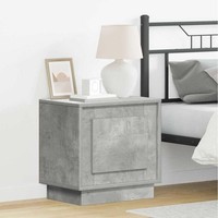 Nachttisch Beton Grau 44 X 34,5 X 45 Cm Holzwerkstoff