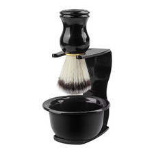 3 in 1 Men's Shaving Brush Holder Set Brush Bowl Shaving Razor Stand Holder Kit