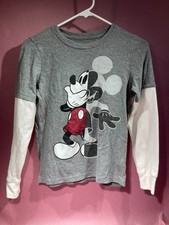 Disney Jumping Beans Mickey Long Sleeve Shirt Youth Size 12