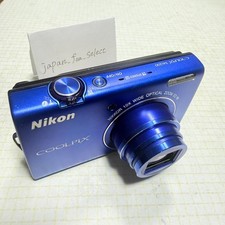 Nikon COOLPIX S6200 Blue Digital Camera 16.0MP 10x Zoom ISO 80-3200 HD movies