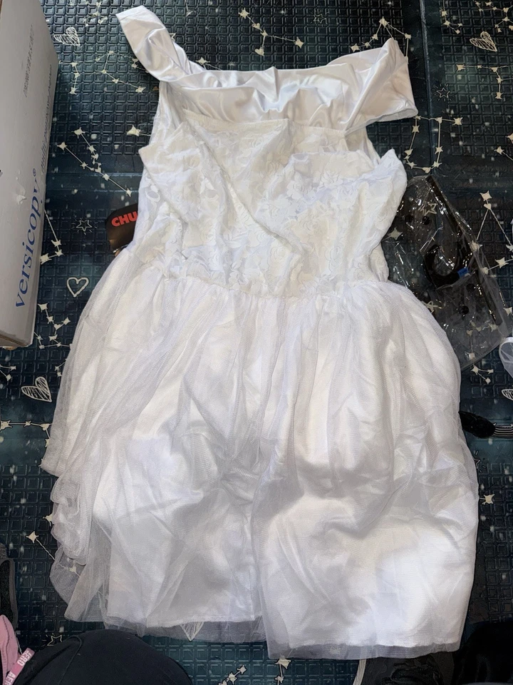 Bride of Chucky Tiffany Costume NEW Adult XL 14-16 Spirit Halloween - Image 2 of 3