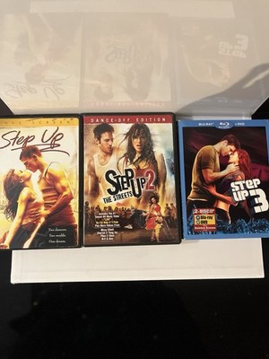 Step Up 1 2 3 DVD Movie Lot Dance Romance Collection Pre-Owned