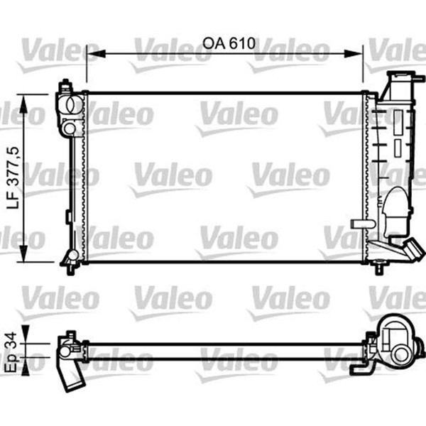 Valeo KÜHler MotorkÜHlung WasserkÜHler Passend FüR CitroËN Xsara ZX Peugeot 306-image