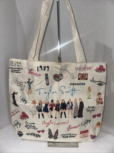 TAYLOR SWIFT The Eras Tour Canvas Tote Bag 14 x 15 in - New