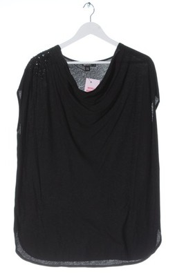 DKNY Wasserfallshirt Damen Shirt Gr. DE 36 schwarz Casual-Look