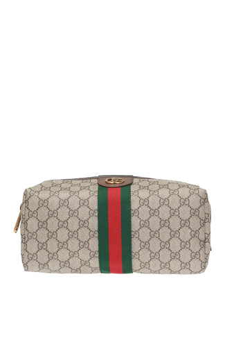 GUCCI Ophidia Beige GG Toiletry Bag New & Authentic