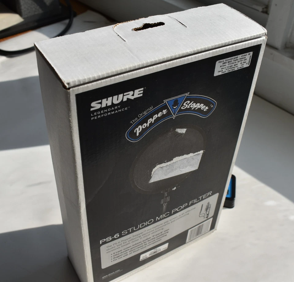 SHURE PS-6 Popper Stopper СТУДИЙНЫЙ МИКРОФОН ПОП-ФИЛЬТР с ЗАЖИМОМ ДЛЯ СТОЙКИ МИКРОФОНА - Изображение 2 из 4