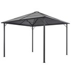 3x3m 3x4m Gartenpavillon mit Dach Aluminium  Pavillon Partyzelt Gartenzelt BBQ
