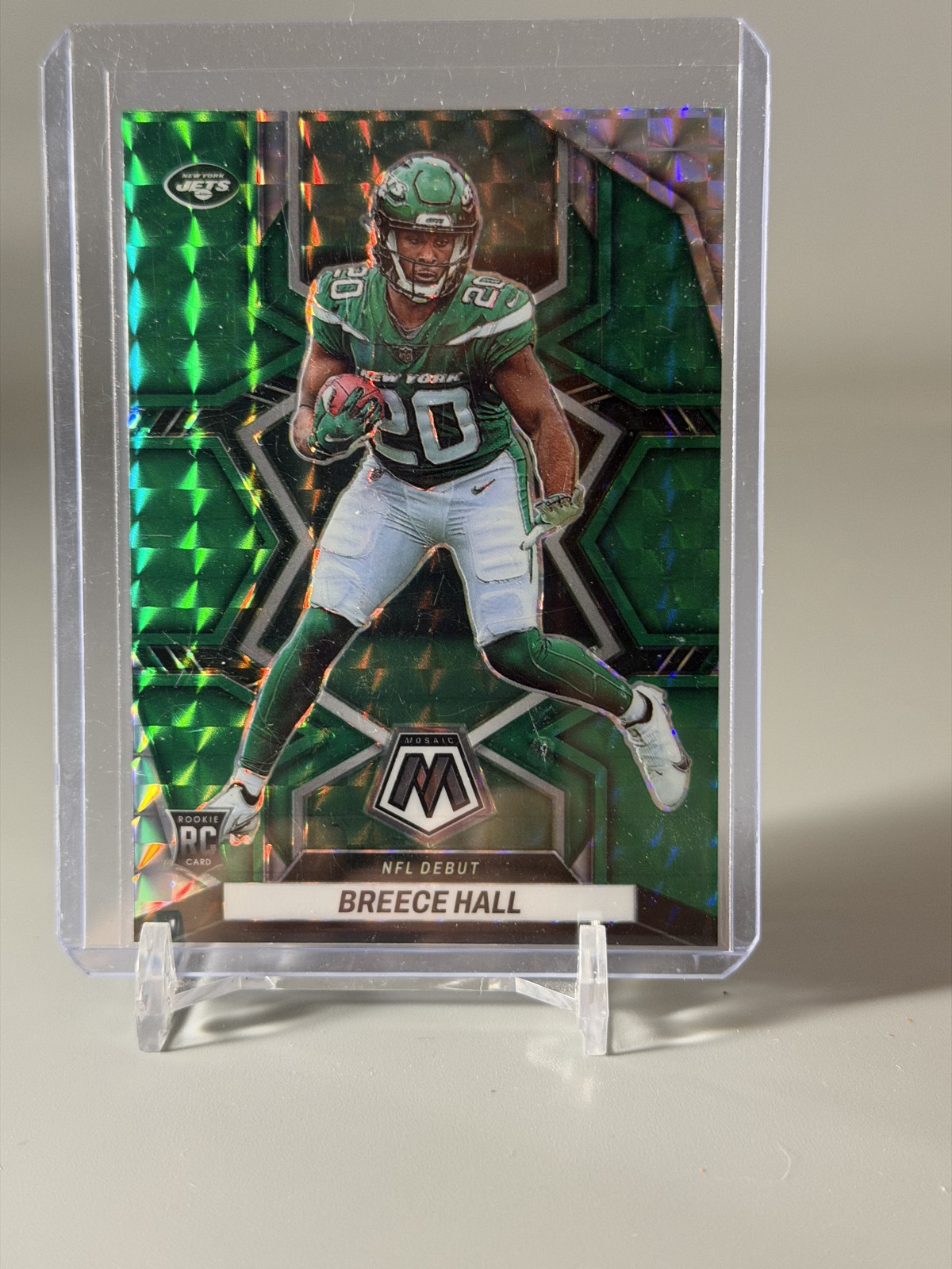 2022 Panini Mosaic - NFL Debut Breece Hall #283 Green Mosaic Prizm (RC)