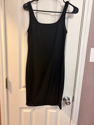 Black Tank Top Styled Form Fitting Dress