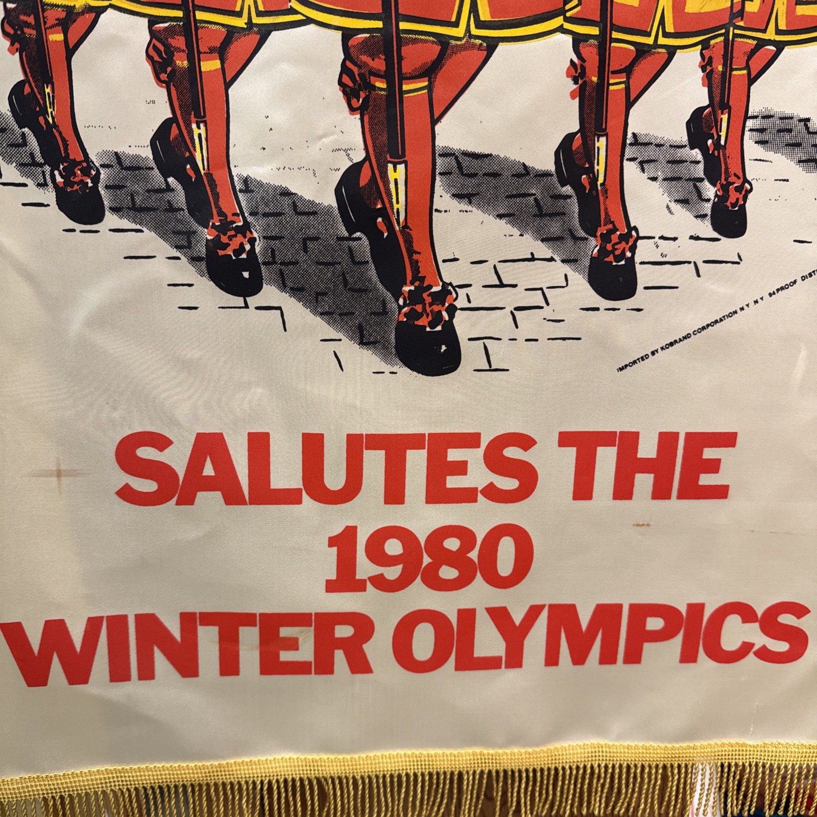 Beefeater Gin Salutes The 1980 Winter Olympics Hanging Flag