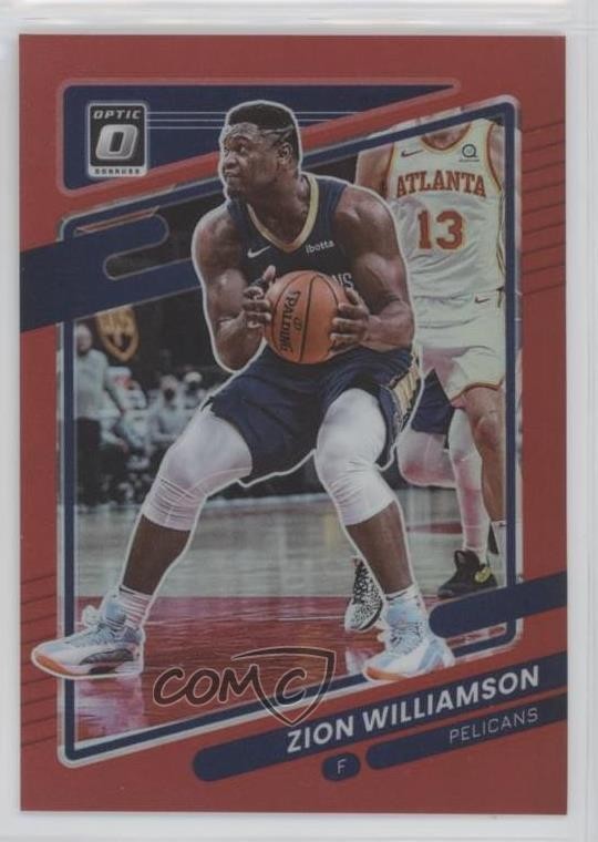 2021-22 Panini Donruss Optic Red Prizm 27/99 Zion Williamson #95 0po0