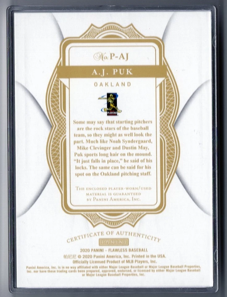 2020 Flawless AJ PUK Player Worn Logo Patch /5 - Image 2 of 2
