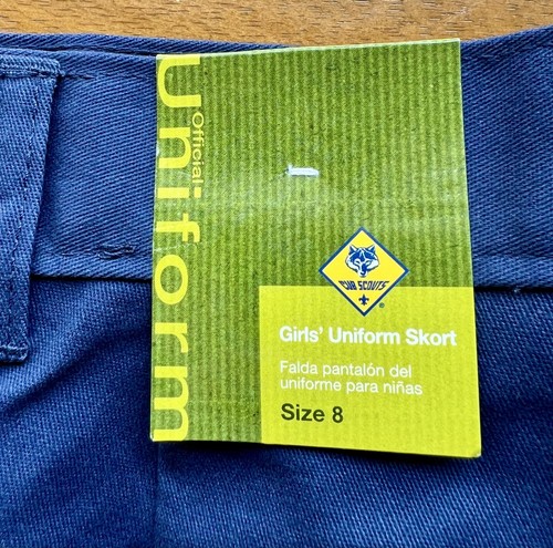 Cub Scout Uniform Skort, Girls' 8 (NEW & UNUSED) - Picture 7 of 7