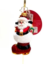 Christopher Radko - Baby's Got The Boot Of Loot Gem #1020949 Santa In Boot