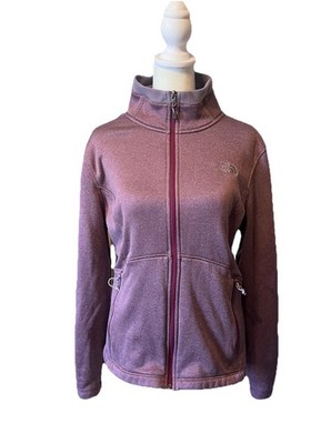 The North Face Agave Heather Purple Full Zip Fleece Jacket Women s Size Large