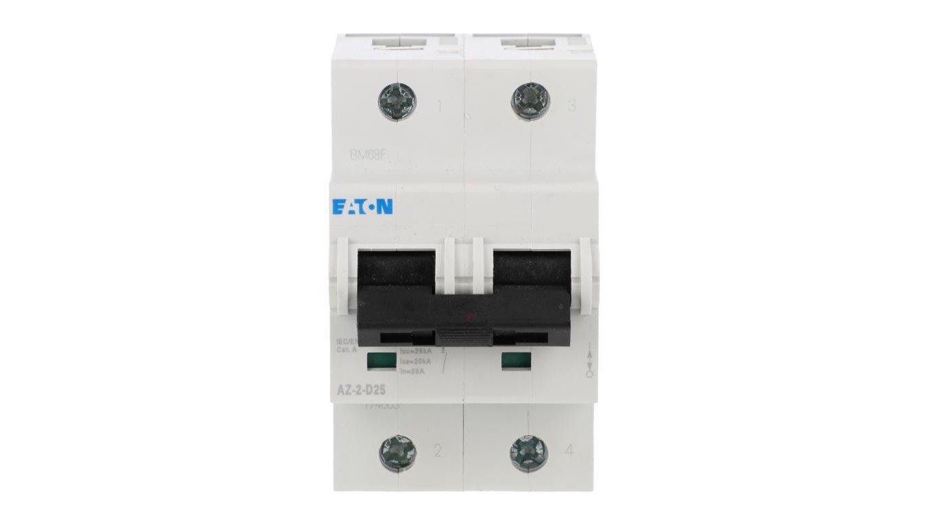 2P D 25A 25kA Overcurrent Switch AC AZ-2-D25 174503