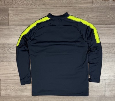 Brazil 2018 2019 Training Football Soccer 1/4 Zip Drill Top Jumper