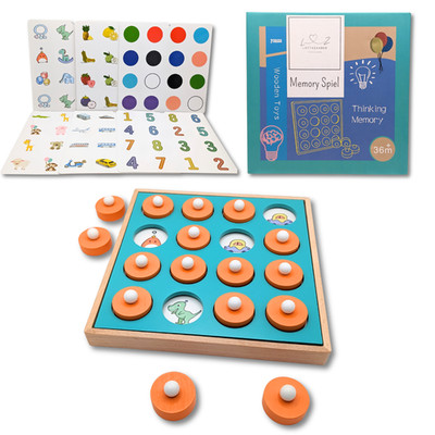 Holz Memory Spiel Montessori Lernspiel Kinder Motorik Denkspiel ab 3 Jahre