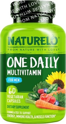 NATURELO Mens Multivitamins - One Daily Multivitamin w/Vitamins 60 Count (07/27)