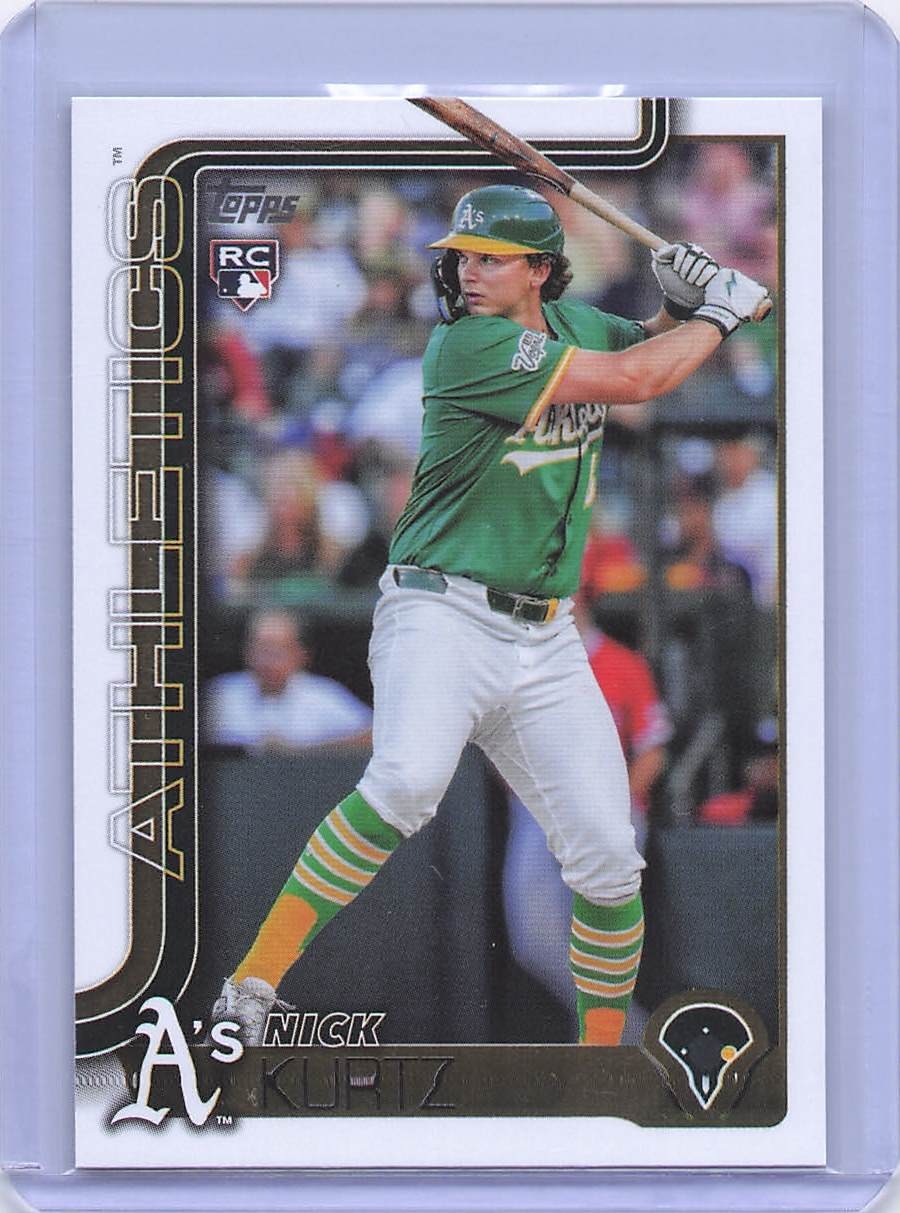 2025 Topps Update #US201 Nick Kurtz - RC ROY Athletics
