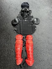 Baseball Umpire Full Set Of Gear: Mask, Hat, Inside Chest Protector, Shin Guards