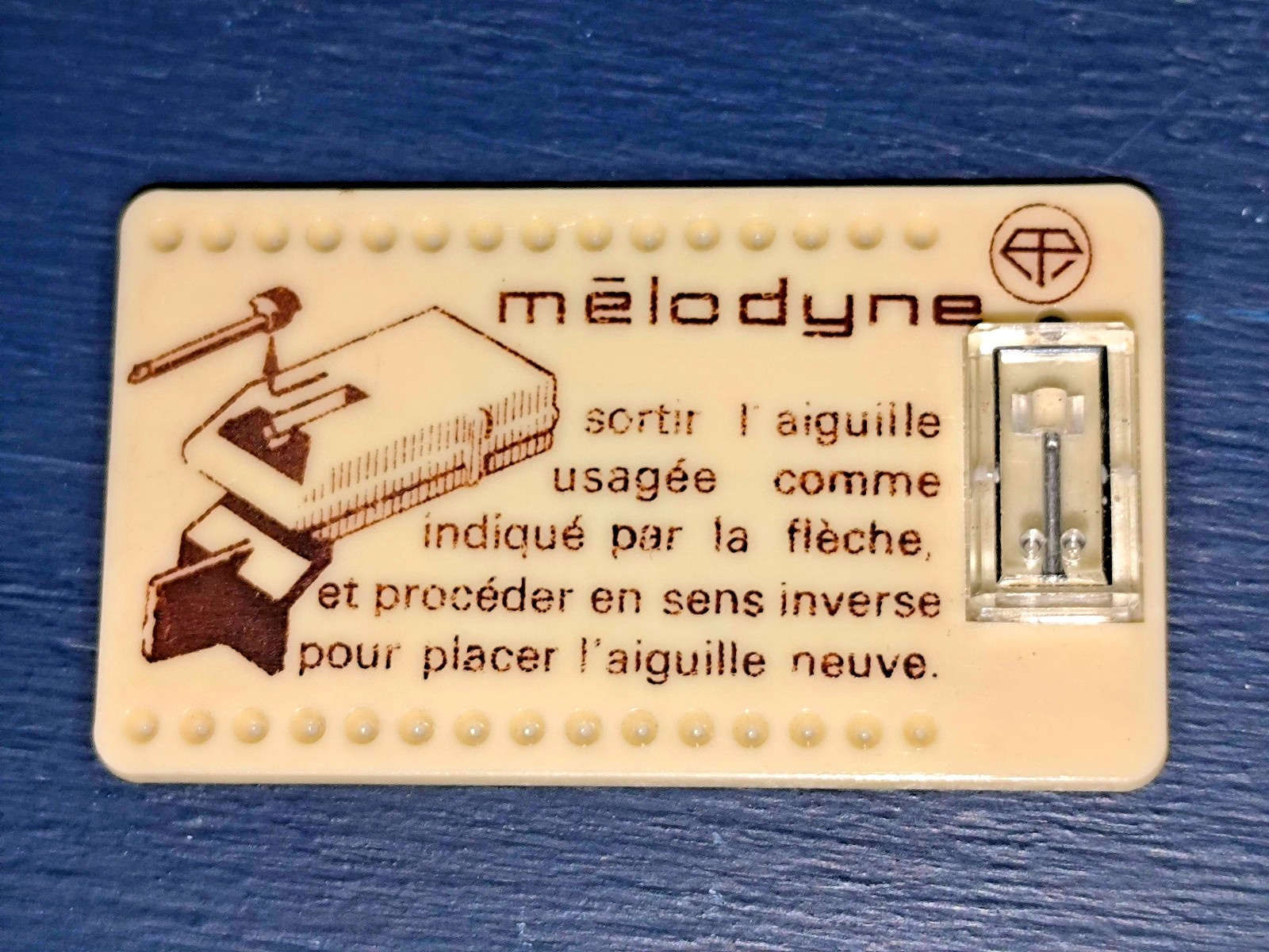 Diamant saphir Melodyne St.C neuf NOS pour cellule vintage rare