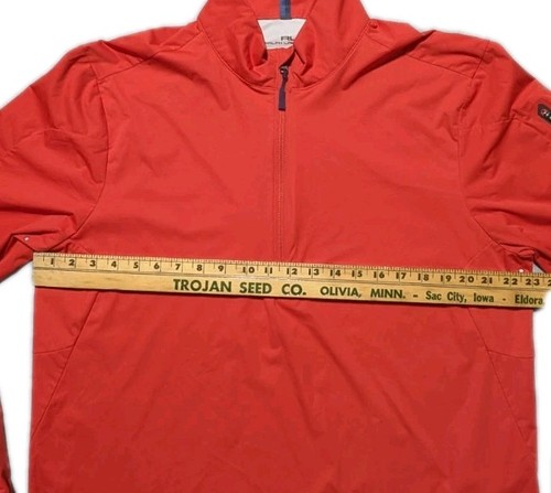 RLX Ralph Lauren Mens Large Red Orange 1/4 Zip Golf Pullover Performance Top - Picture 13 of 15