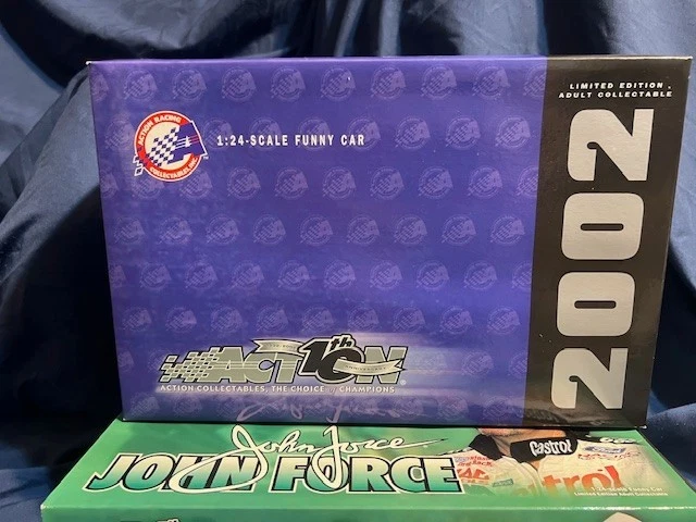 John Force 1/24 смешной автомобиль Castrol GTX 2002 Mustang прозрачный корпус в коробке новый! - Изображение 4 из 4