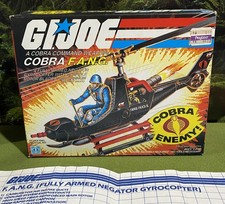 Vintage 1983 G.I. Joe COBRA F.A.N.G. v1 ARAH FANG 83 EMPTY BOX and BLUEPRINTS